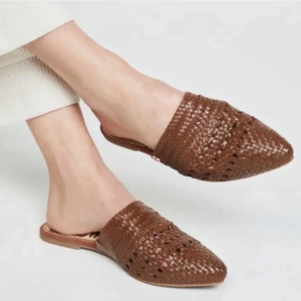 Sam Edelman Natalya Woven Leather Mule Sandal Size 7.5